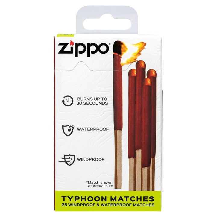 Szél- és vízálló Zippo Typhoon gyufa (25 db) 40570