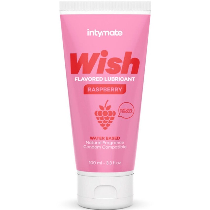 Gel lubrifiant aromatizat Intimate Line Wish Raspberry, organic, 100ml