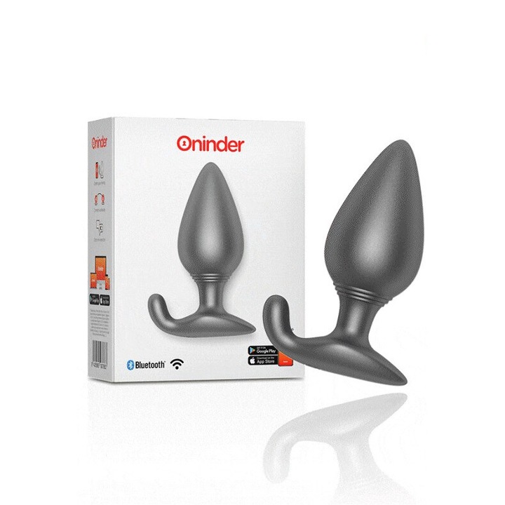 Вибратор Oninder Силикон, водоустойчив, контрол на приложението, черен