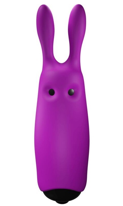 Vibrator Mini Rabbit Lastic Pocket, Adrien Lastic, Silicon, Rezistent la apa, 8.5x2.3cm, Violet