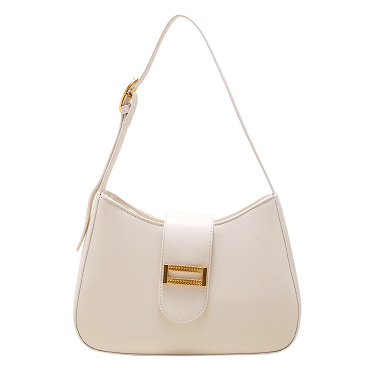 Jormftte női válltáska, fehér/fekete/khaki/sárga, méretek 22x6x19cm