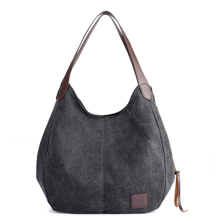 Lezser válltáska több rekesszel, Jormftte, khaki/többszínű, 28x30x13cm