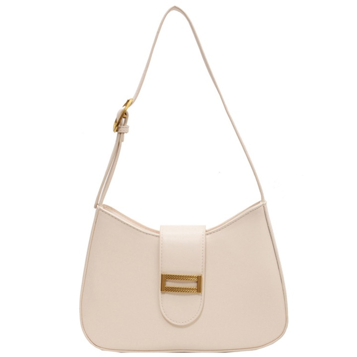 Jormftte női válltáska, fehér/fekete, 27x19x6cm, 1 darab