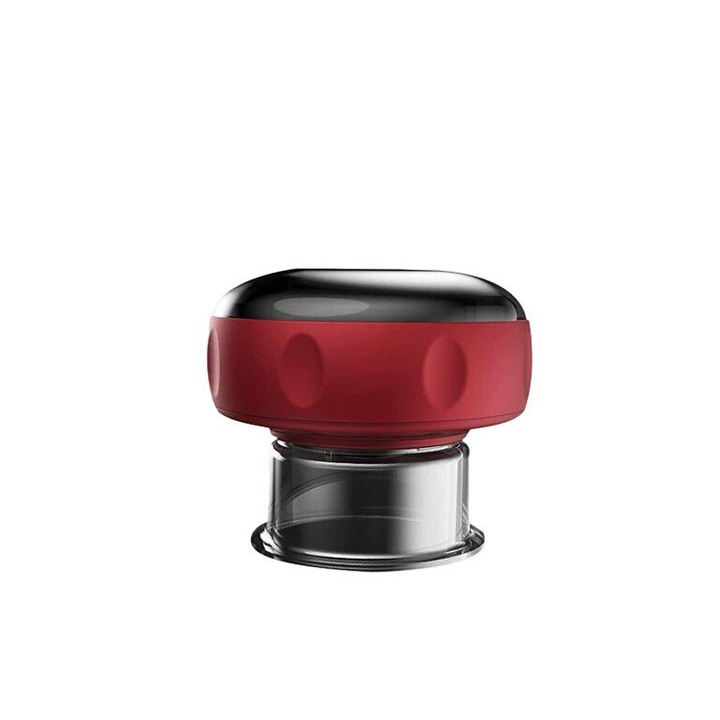 Масажор с вендузи, ергономичен, лесен за почистване, червен/черен