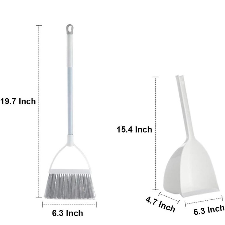 Set mini maturi si faras pentru copii, plastic, 52x14cm, alb