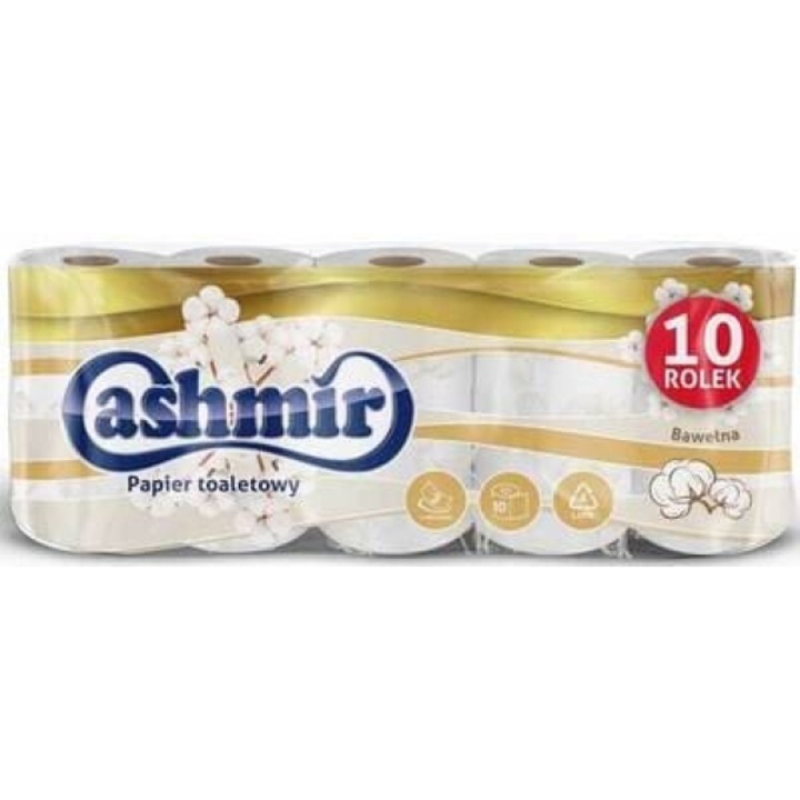 Set 10 Role Hartie igienica, Cashmir, 3 Straturi, 16 m / rola, Alb