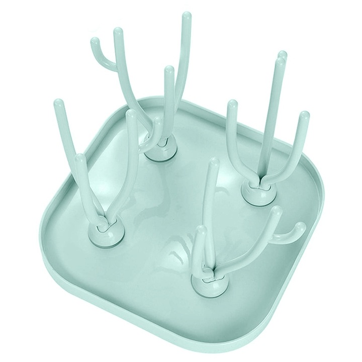 Suport uscare biberoane QttvbTna, capacitate mare, verde