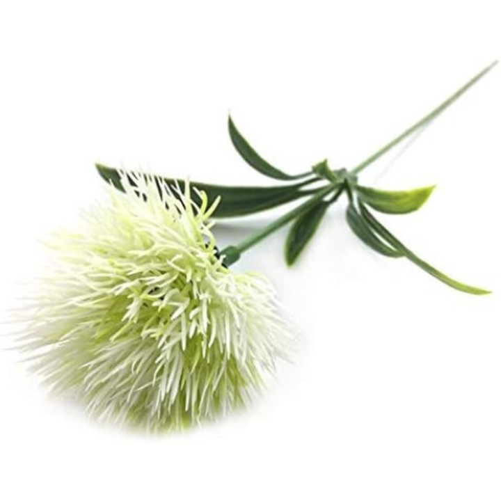 Set 10 Flori Artificiale Papadie, Alb, 26x5cm, plastic