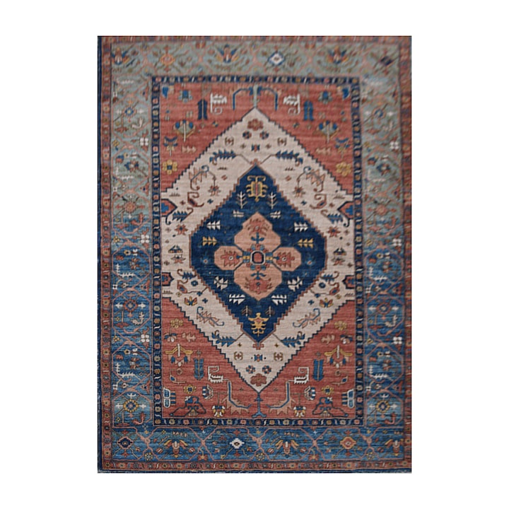 Килим, мемори пяна, бързо попиващ, многоцветен, за дома и офиса, 120х160см