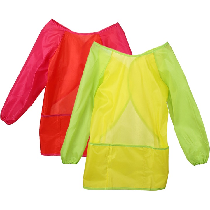 Set 2 sorturi copii, impermeabile, maneci lungi, multicolor, 3-7 ani