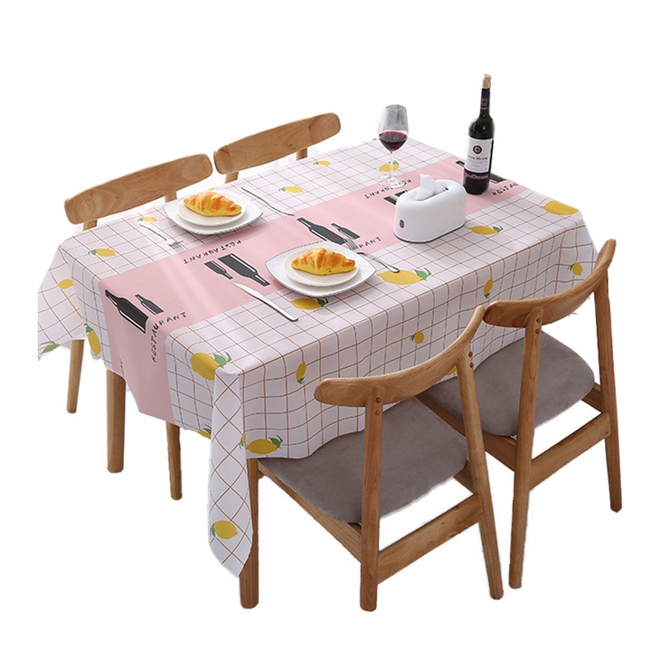 Fata de masa dreptunghiulara, impermeabila si lavabila, 137x180cm, multicolor