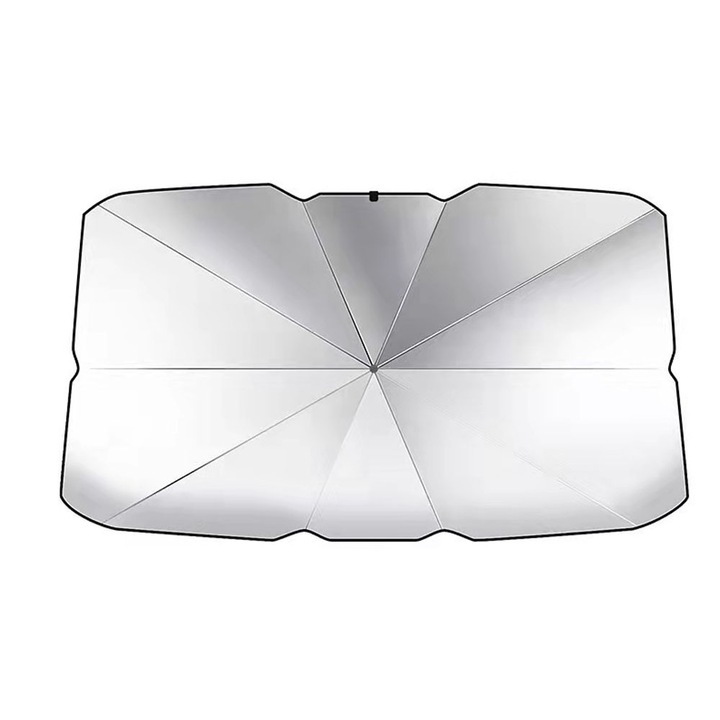 Parasolar pentru masina Bizaical, protectie UV, culoare argintie