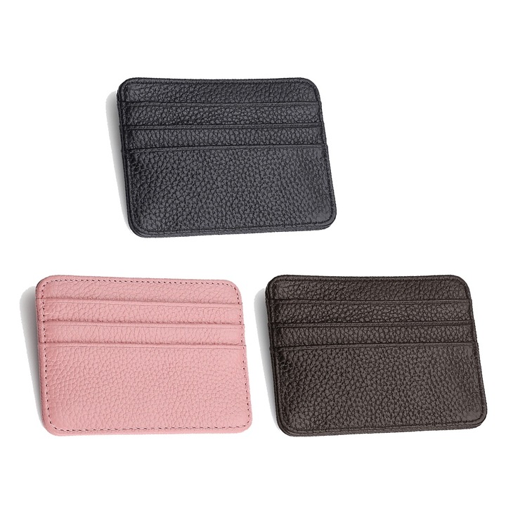 Set 3 Portofele pentru calatorii, piele de vaca, multicolor, 10x7.5x0.3cm