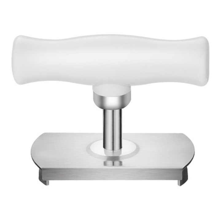 Jormftte konzervnyitó, rozsdamentes acél + PP, fehér-zöld, 6.8x7.5cm, 2.5-10cm-es fedelekhez