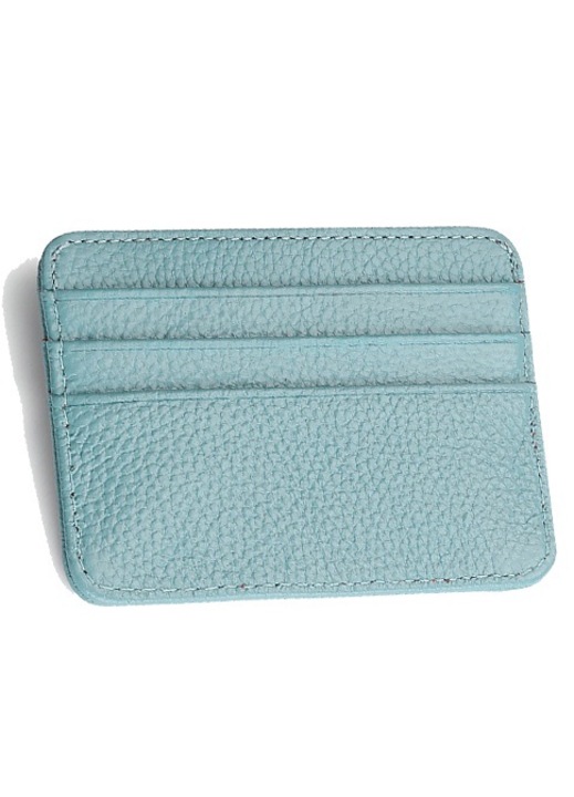 Portofel pentru calatorii, multicolor, piele, 10x7.5x0.3cm, albastru