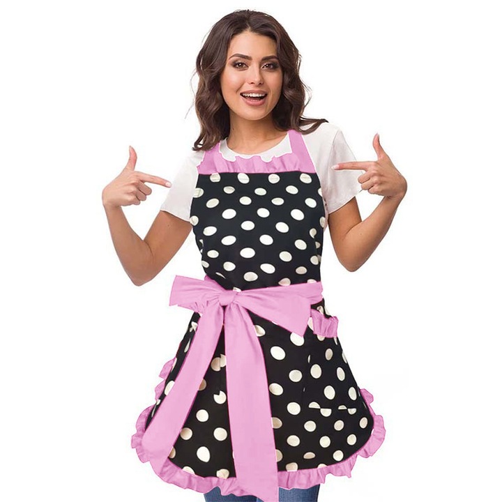 Sort de bucatarie cu buzunar, multicolor, 62x72cm