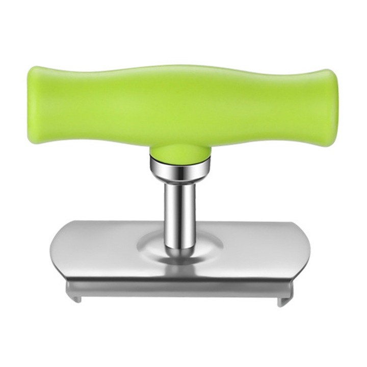 Jormftte konzervnyitó, rozsdamentes acél + PP, zöld, 6.8x7.5cm, 2.5-10cm-es fedelekhez