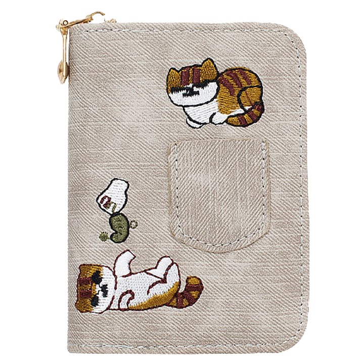 Портфейл 11x7.5x2., Сив, Сив, 11 x 7.5 x 2.5cm