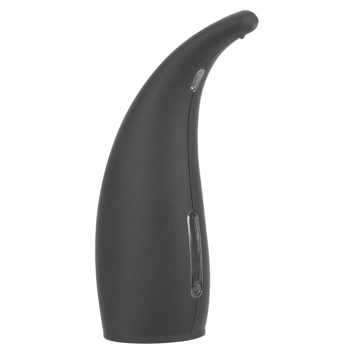 Közepes automata szappanadagoló, infravörös mozgásérzékelő, fekete, 22x14,2x7,2 cm