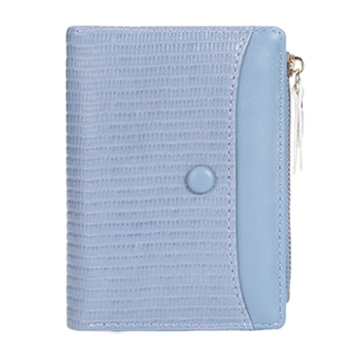 Portofel piele 15x5x12cm, albastru, Albastru, 15 x 5 x 12 cm