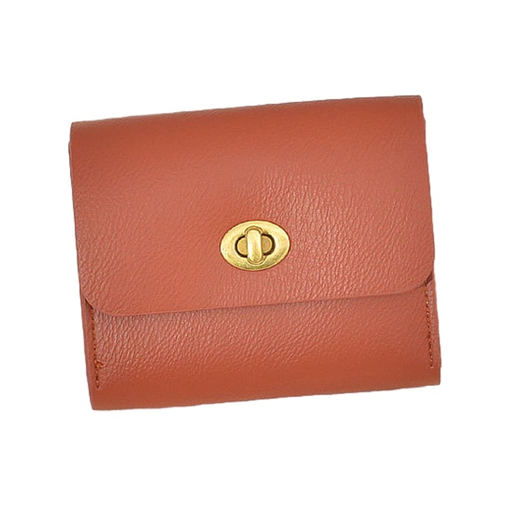 Portofel pentru carduri, piele ecologica, 13x12x5cm, rosu