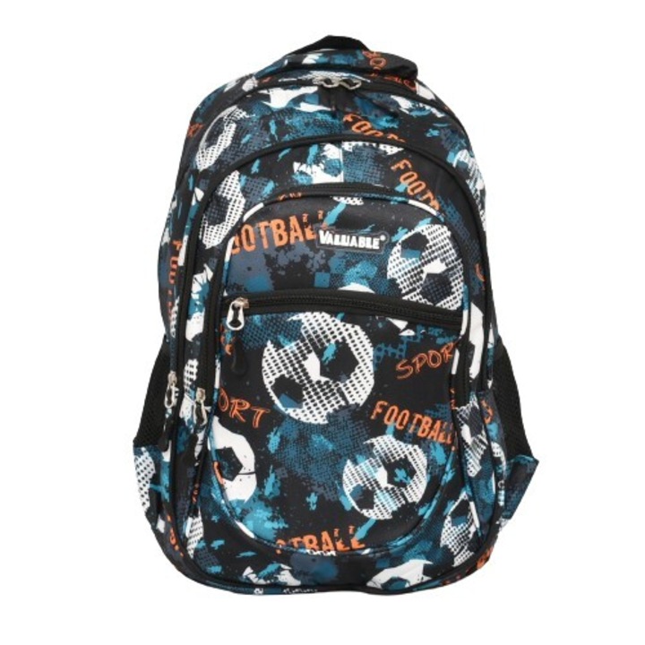 Iskolai hátizsák 2173-5, 32/46/17 cm, kék