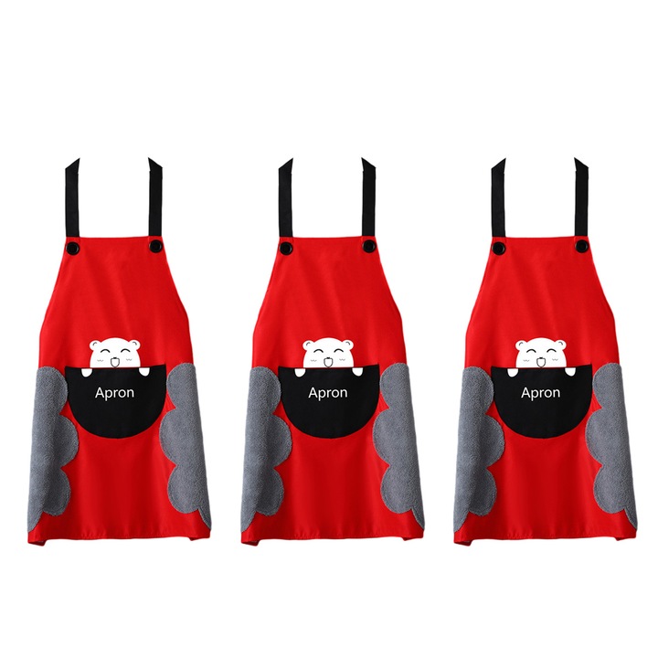 Set 3 createri de bucatarie, impermeabile, multicolor, 75x80cm