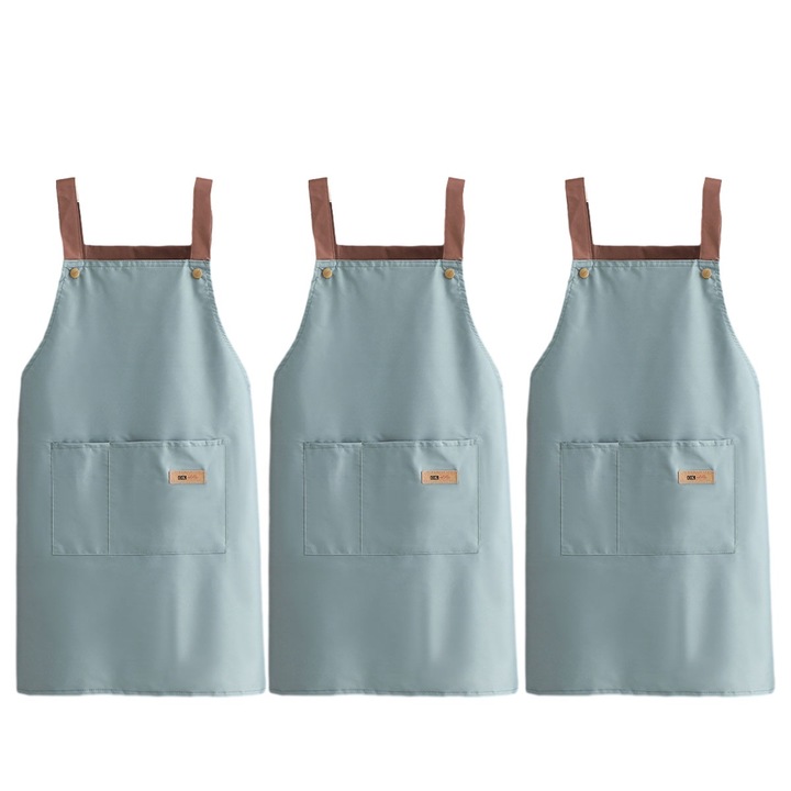 Set 3 sorturi de bucatarie din PVC, impermeabile, 75x70cm