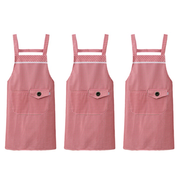 Set 3 sorturi bucatarie, bumbac si catifea, 75x80cm