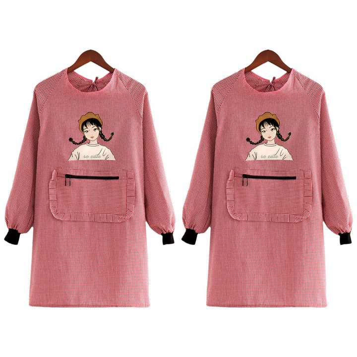 Set 2 sorturi de bucatarie, bumbac, impermeabile, 98x103cm