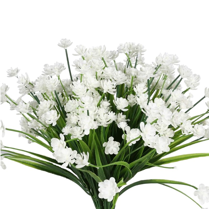 Plante artificiale, set flori simulate, 36x15cm, multicolor, plastic UV rezistent