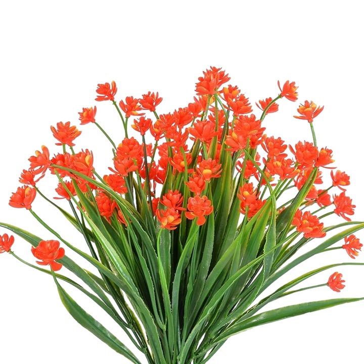 Plante artificiale, 36x15cm, multicolor, set de flori artificiale UV rezistente