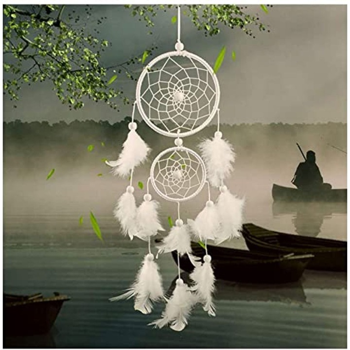 Dream Catcher, ABS, alb, 11x7x46cm
