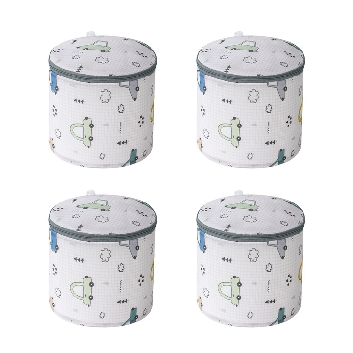 Set 4 saci de rufe din plasa pentru delicate, accesorii uscatoare rufe