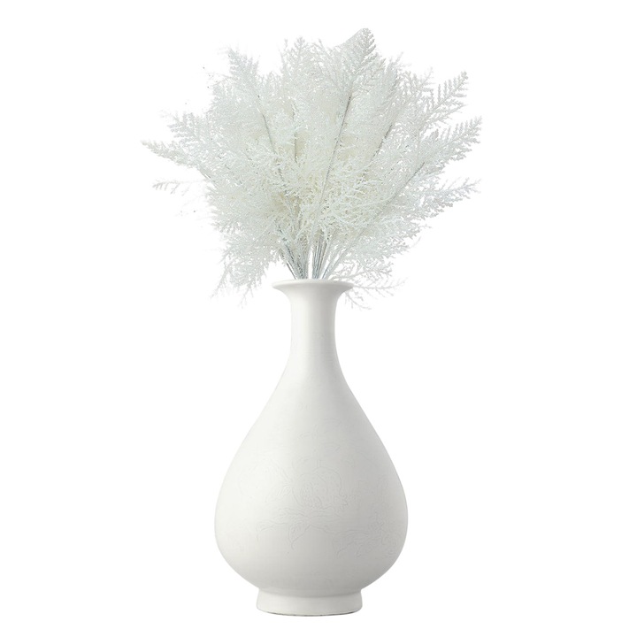 Set 20PCS ace de brad artificiale, rosu, negru, alb, 34cm