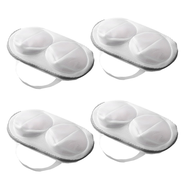 Комплект от 4 торби за деликатно пране, прозрачни, стандартен размер