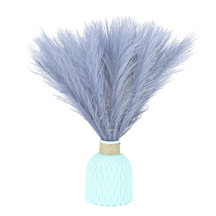 Set 28 fire de Pampas artificiale, violet, 40-45cm
