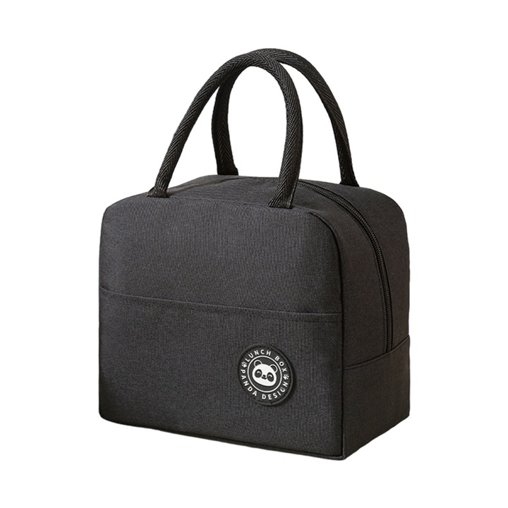 Топлоизолираща чанта, KkvoGmle, 23x20x13cm, Черна
