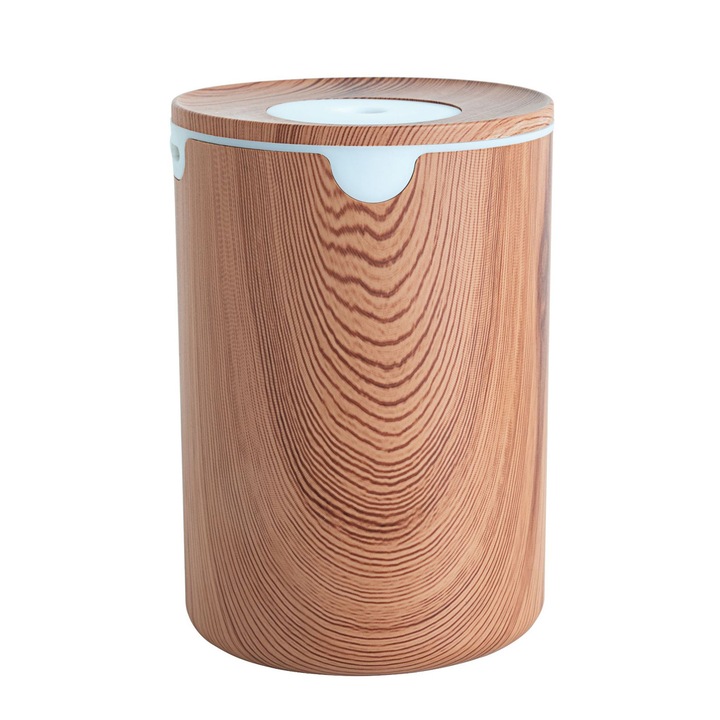 Umidificator portabil cu USB, 320ml, doua moduri de ceata, maro, 75x75x110mm