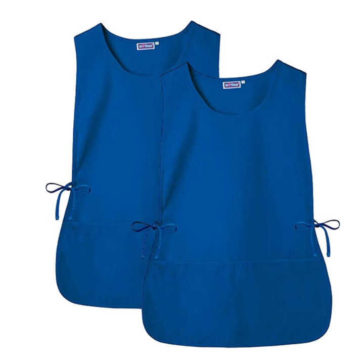 Set 2 sorturi de bucatarie, impermeabile, durabile, albastru inchis, 68x52cm