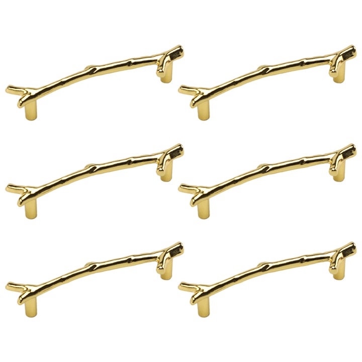 Set 6 Manere Vintage, Aliaj Zinc, Stil1, pentru Mobilier, Multicolor