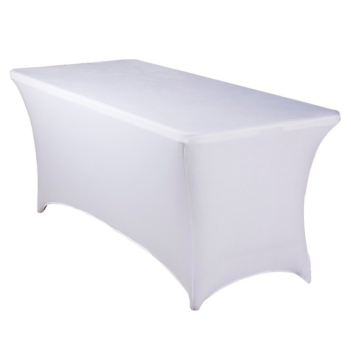 Fata de masa rectangulara, alba, 183x75x75cm, set 1 bucata