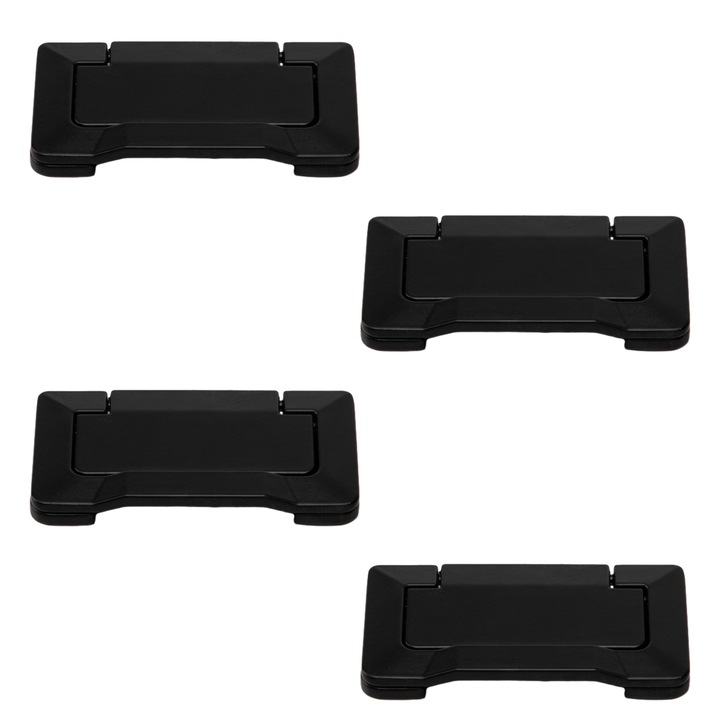 Set 4 Manere Usi Mobilier, Zinc, 72x37x7mm, Spatiul pentru gauri 64mm