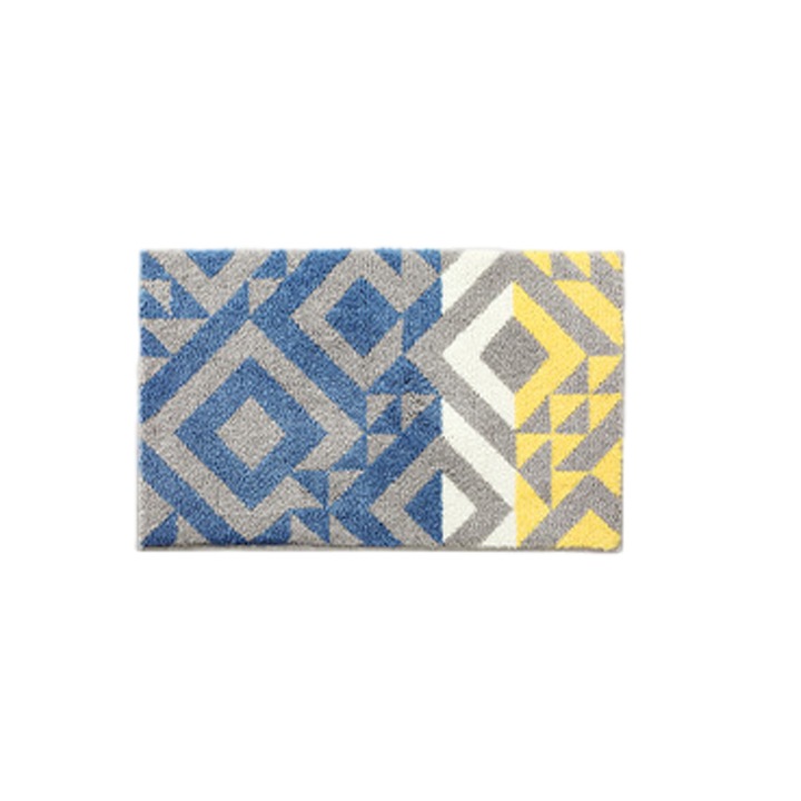 Csúszásmentes fürdőszobai szőnyeg, mikroszálas, 40x60cm, többszínű