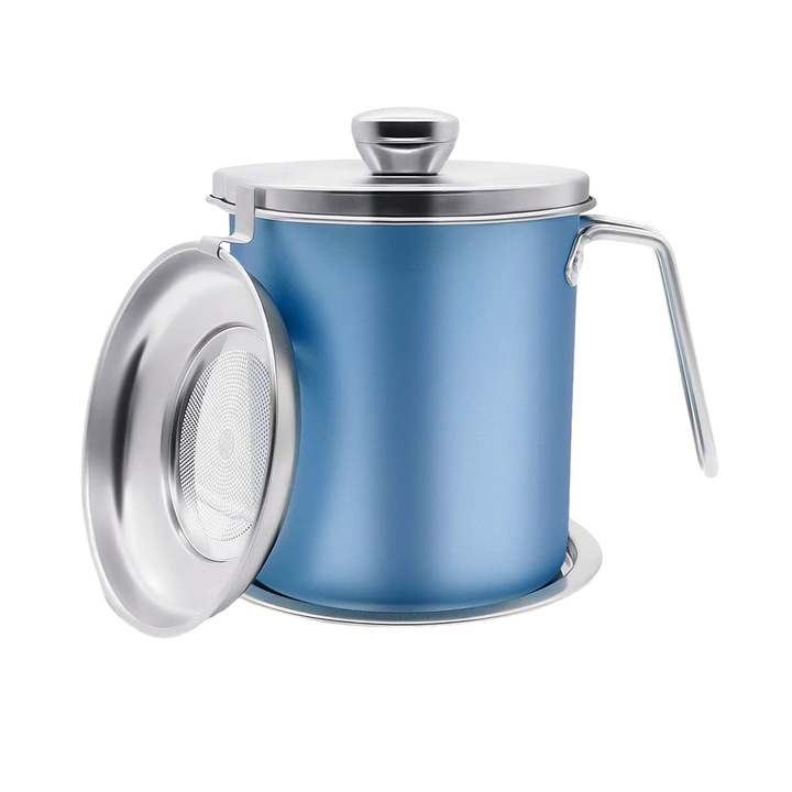 Контейнер за олио QttvbTna, Неръждаема стомана, 2.0L