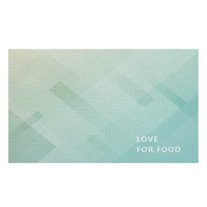 Covoras de bucatarie, PU+latex, 45x75cm, verde