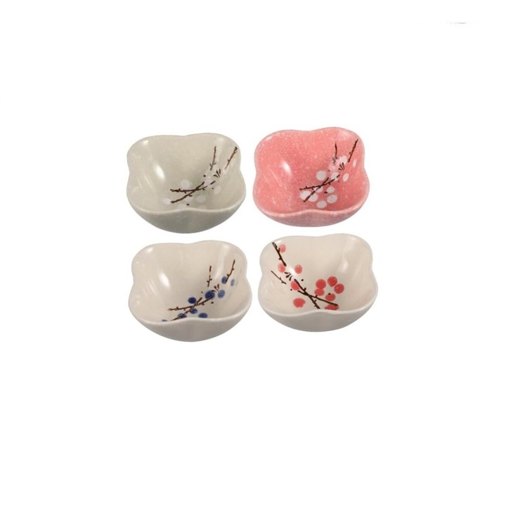 Set boluri pentru sosuri, ceramica, usor de transportat, sigure pentru utilizare, multicolor