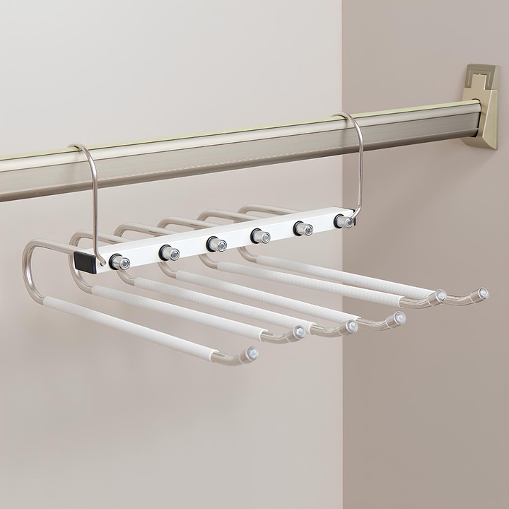 Set 2 Umerase Multifunctionale, Pliabile, din Otel Inoxidabil, Alb