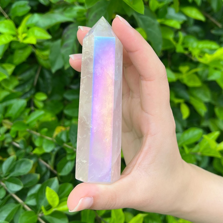 Broasca, cristal roz galvanizat