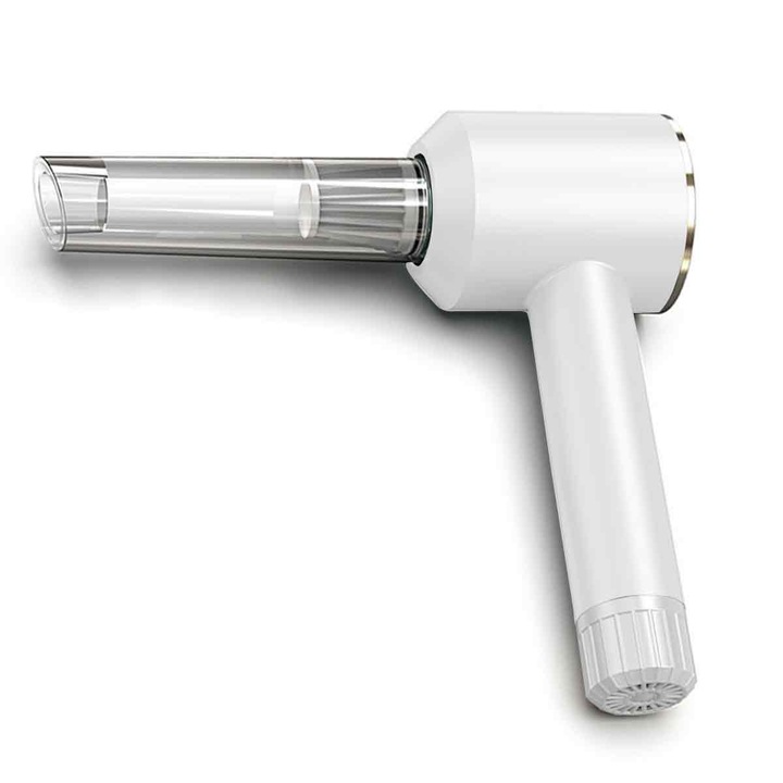 Aspirator de mana portabil, compact, 4000pa, alb, 2000 mAh